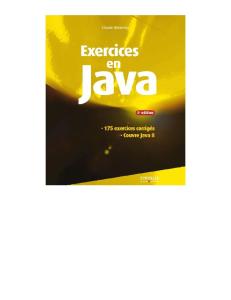 Exercices en Java _ 175 exercices corrigés - Couvre Java 8 Ed.pdf