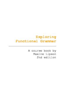 Exploring Functional Grammar 2nd Edition