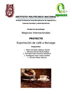 Exportación de Cafe a Noruega