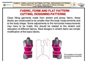 Fabric_Form and Flat Pattern Cutting_ Designing Patterns