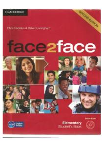Face 2 Face Elementary 2nd Edition-students book