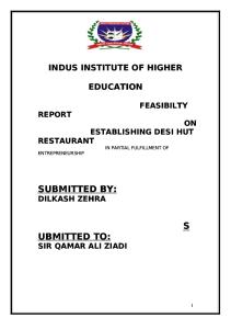 Feasibilty Report