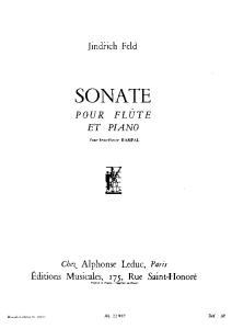 Feld Sonata Flute and Piano