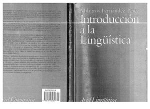 Fernández Pérez Milagros - Introducción a La Lingüística