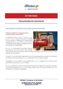 Ficha Tecnica - Manutenção de Extintores