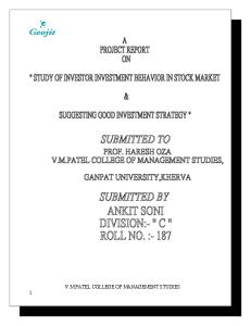 FINAL Project of Stock Market (Ankit)