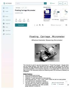Floating Carriage Micrometer