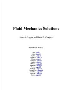Fluid Mechanics Solutions