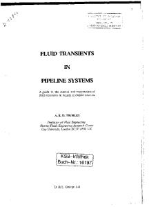 Fluid Transients in Pipeline Systems (1st Edition)_Thorley