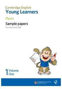 Flyers Sample Papers 2018 Vol1