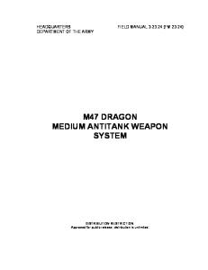 FM 3-23.24 - M47 Dragon Med Antitank Weapon