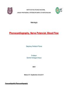 Fonocardiografía, Potencial Nervioso y Flujo Sanguíneo