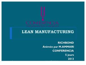 Formation Lean Manufacturing