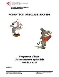 Formation Musicale
