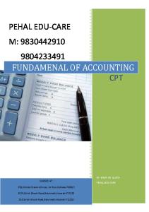 Fundamentals of Accounting