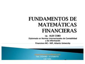 Fundamentos de-matematicas Financieras