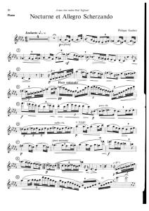 Gaubert - Nocturne Et Allegro Scherzando - Flute