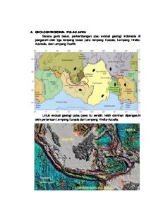 Geologi Regional Pulau Jawa