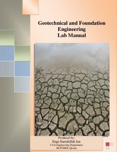 Geotechnical Laboratory Manual-II - Copy