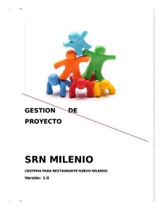 Gestion de Proyecto "Restaurante"