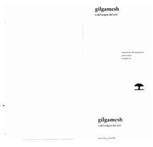 Gilgamesh, o del origen del arte