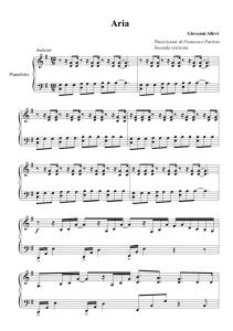 Giovanni Allevi Aria Piano Sheet music
