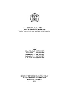 golongan alkaloid (piridin-piperidin)