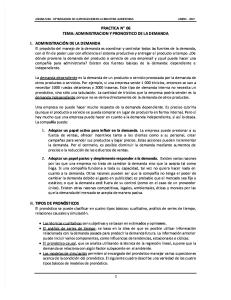GUIA DE PRACTICA N° 6 - ADMINISTRACION Y PRONOSTICO DE LA DEMANDA