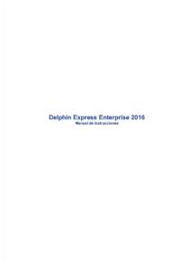 Guía Rápida de Uso - Delphin Express 2016