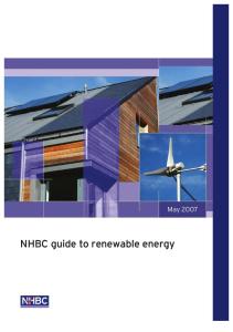 Guide to Renewable Energy-NHBC