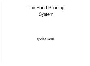Hand Reading System