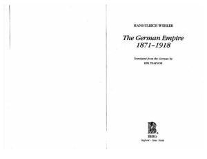 Hans Ulrich Wehler-The German Empire 1871-1918-Berg (1985)