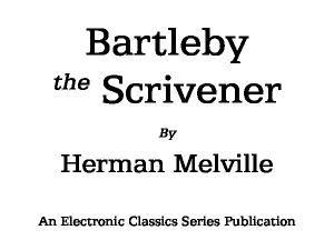 Herman Melville - Bartleby the scrivener.pdf