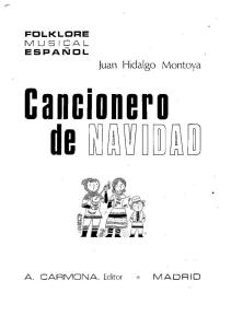 Hidalgo Montoya Juan - Cancionero de Navidad - Villancicos Populares Españoles - (1959)