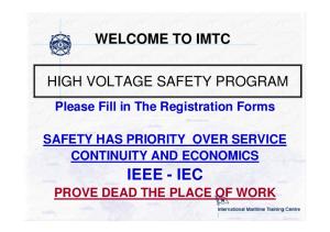 High Voltage Safety Course Handout CD 1