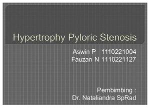 Hipertrofi Pylorus Stenosis