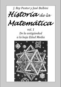 Historia de la Matemática vol. 1 Rey Pastor, J Babini, ed Geodisa, 1985. BUENO.pdf