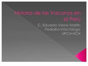 Historia de Las Vacunas en El Peru