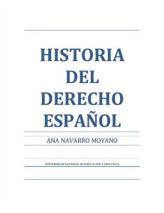 Historia Del Derecho Español - 2017/2018 - Uned