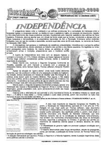 História - Pré-Vestibular Impacto - Independência das 13 Colônias Inglesas na América II
