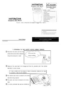 Hitachi Washing machine Top Loading