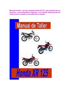 Honda Xr 125 Manual de Taller