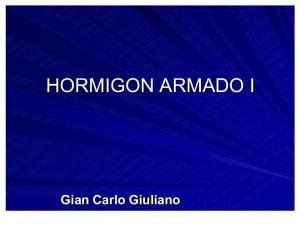 Hormigon Armado I: Gian Carlo Giuliano