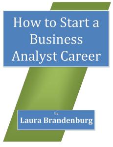 How to Start a Business Analyst Career