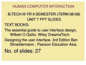 Human Computer Interface_Unit 7