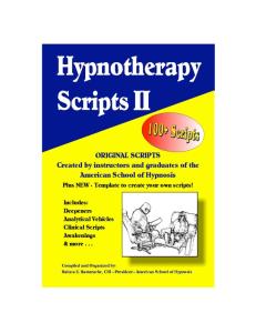 Hypnosis Scripts 2