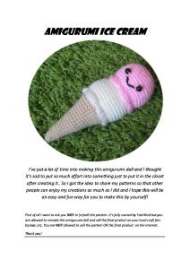 Ice Cream Pattern PDF