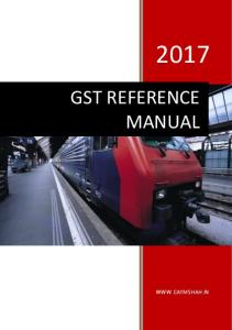 Indian GST Reference Manual