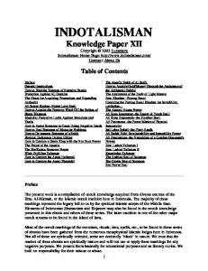 Indotalisman-Knowledge Paper 12