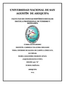 Informe de Chiguata